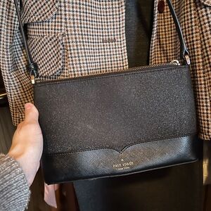 Kate Spade Glittery Black Crossbody Bag